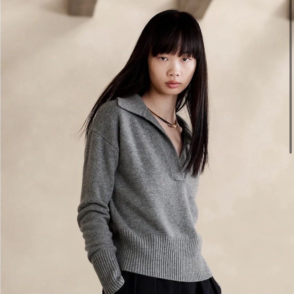 Banana Republic Luna Polo, 100% Cashmere